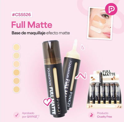 Base Líquida Full Matte de Pink 21