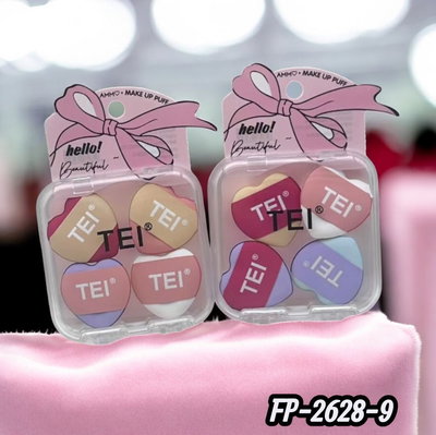 Set de 4 Esponjas Corazón de Tei