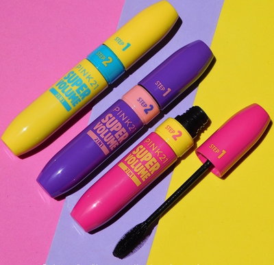 Máscara de Pestañas Super Volume (dos pasos) de Pink 21