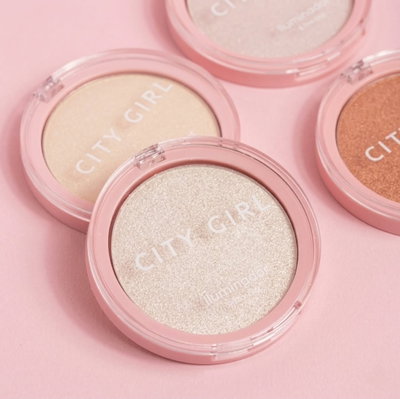Iluminador Compacto Here We Glow de City Girl