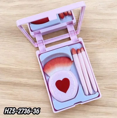 Set de 4 Brochas con Estuche (con Espejo) de Tei