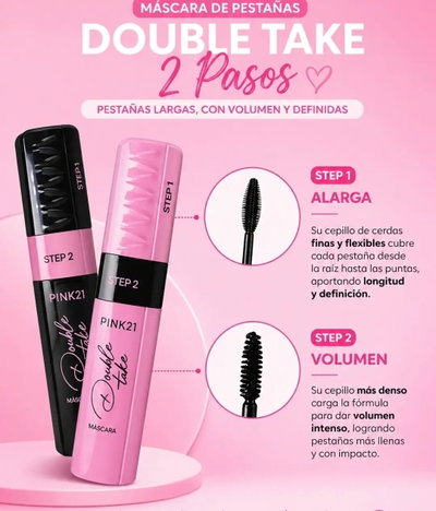 Máscara de Pestañas Double Take de Pink 21