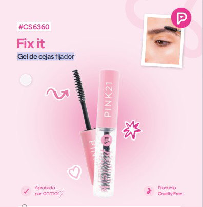 Máscara Para Cejas en Gel Fix It de Pink 21