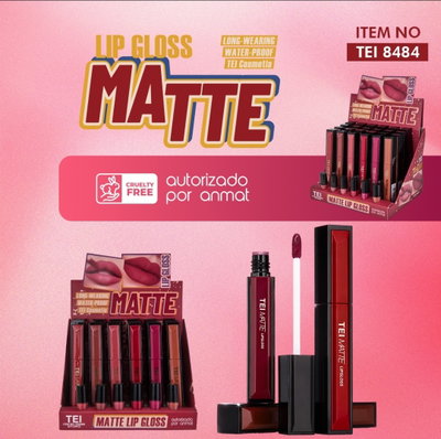 Matte Lip Gloss 8484 de Tei