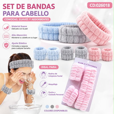 Set de Bandas para el Cabello