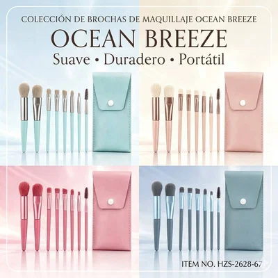 OFERTA Set de 8 Brochas (con estuche) Ocean Breeze de Tei