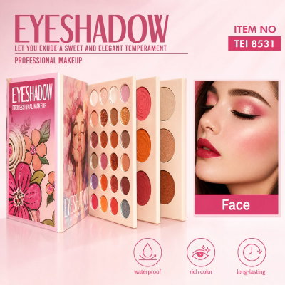 Paleta de Sombras, Rubores, Iluminadores y Contornos 8531 de Tei