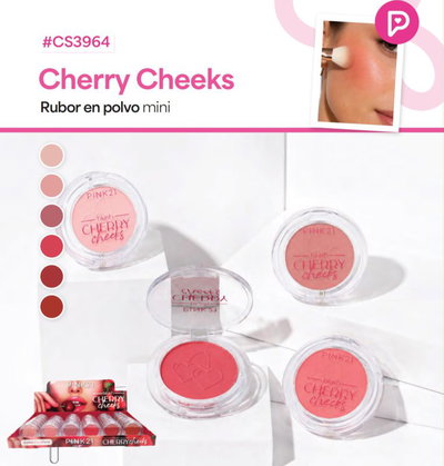 Rubor en Polvo Cherry Cheeks de Pink 21