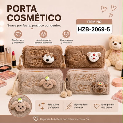 Porta Cosméticos Animales de Tei