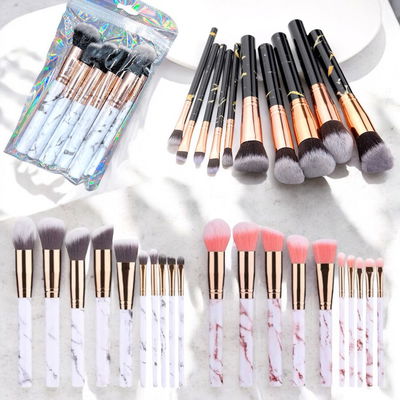 Set de 10 Brochas Kabuki Mármol 