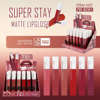 Matte Lip Gloss Super Stay de Tei