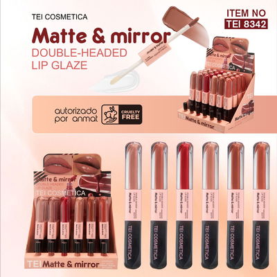 Lip Glaze Matte & Mirror (doble) de Tei