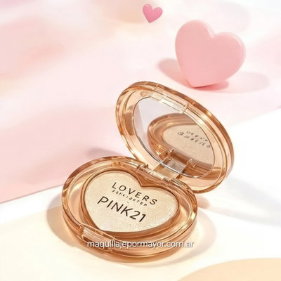 Iluminador en Polvo Lovers Highlighter de Pink 21