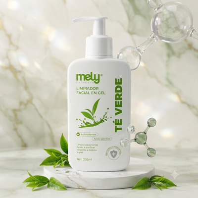 Limpiador Facial en Gel con Té Verde de Mely