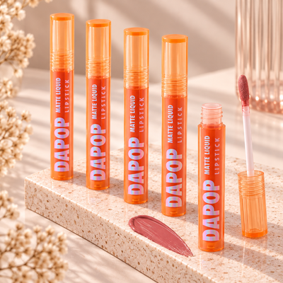 Matte Líquid Lipstick (envase naranja) de Dapop