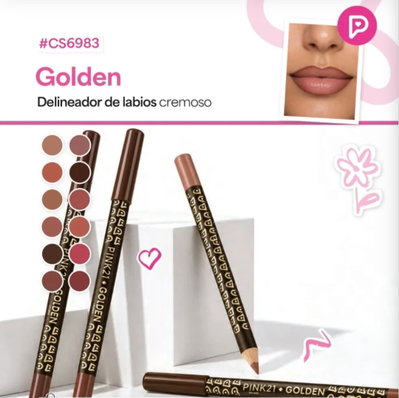 OFERTA Delineador de Labios Golden de Pink 21