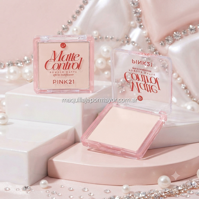 Polvo Compacto Matificante Matte Control de Pink 21