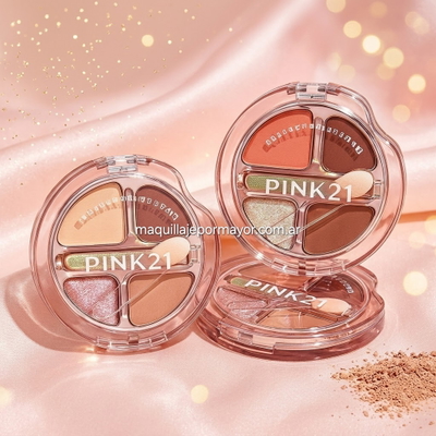 Paleta de Sombras e Iluminador Glow It de Pink 21