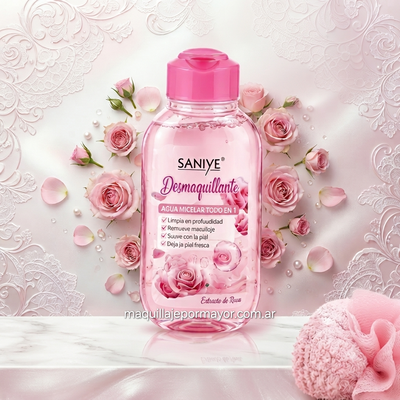 Desmaquillante Agua Micelar Todo 2 en 1 de Saniye