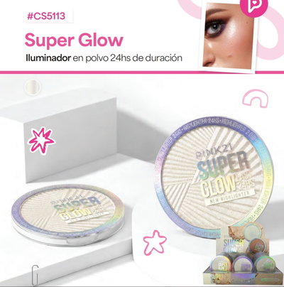 Iluminador en Polvo Super Glow de Pink 21
