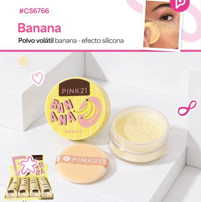 Polvo Traslúcido Banana de Pink 21