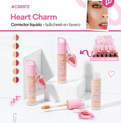 Corrector Líquido + Lip & Cheek (con llavero) Heart Charm de Pink 21