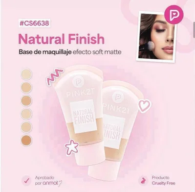 Base Líquida Natural Finish de Pink 21