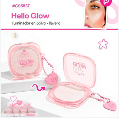 Iluminador en Polvo Hello Glow (con llavero) de Pink 21