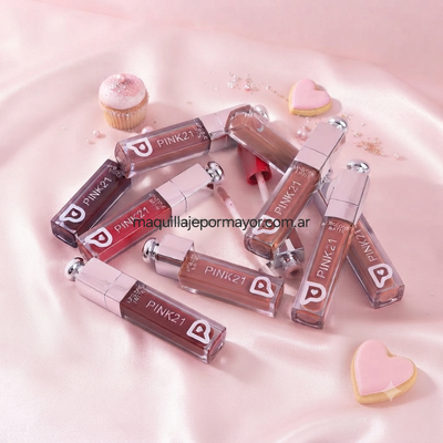 Matte Lip Gloss All Day Stay de Pink 21