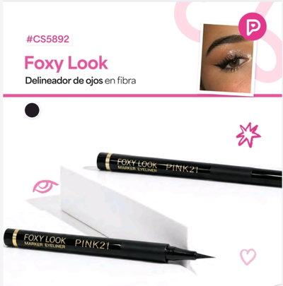 OFERTA Delineador en Fibra Foxy Look de Pink 21