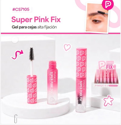 Máscara Para Cejas en Gel Super Pink Fix de Pink 21