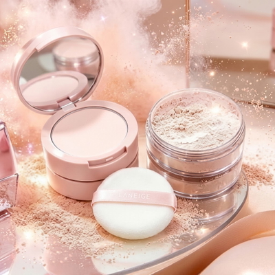 Polvo Traslúcido y Traslúcido 2 en 1 Flawless Skin de Saniye