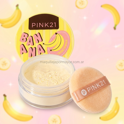 Polvo Traslúcido Banana de Pink 21
