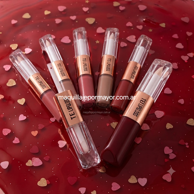 Matte Lip Gloss + Transparent 2 en 1 de Tei