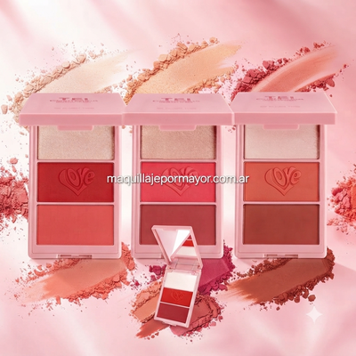 Rubor 3D Blush Trio (con espejo) de Tei