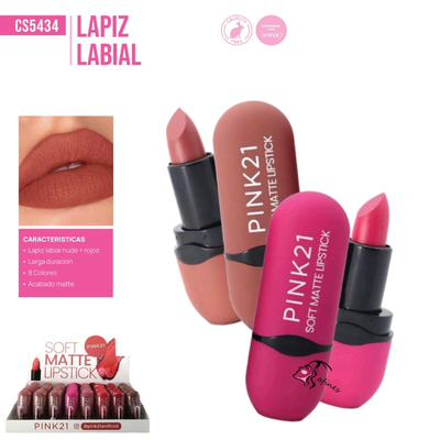OFERTA Labial en Barra Soft Matte Lipstick de Pink 21