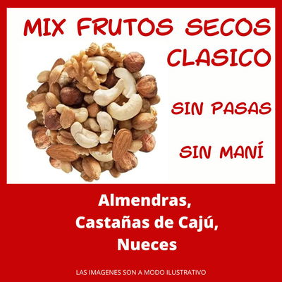 MIX FRUTOS SECOS CLÁSICO (SIN PASAS Y SIN MANI)