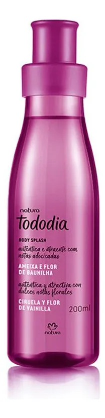 Body Splash Ciruela y Flor de Vainilla x 200ml Tododia
