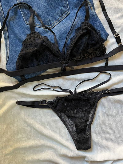 CONJUNTO PERLA (NEGRO)