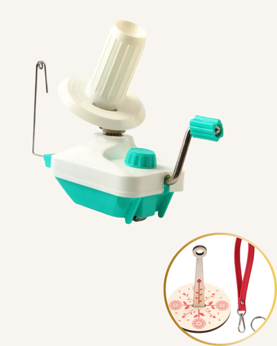 Pack Ovillador + Porta Ovillos – Herramientas para tejer sin enredos (Colores surtidos)