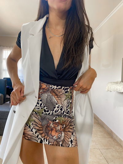 POLLERA ESTAMPADA