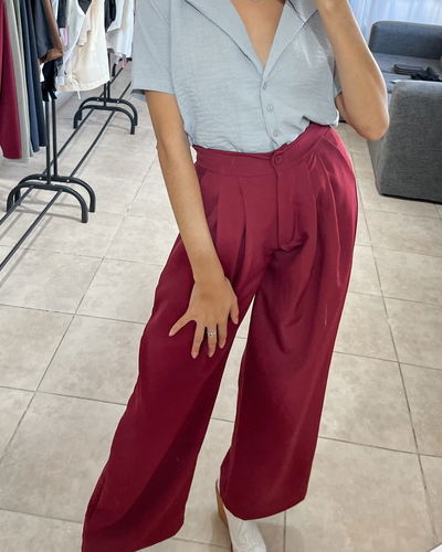 PANTALÓN AIMÉ BORDÓ