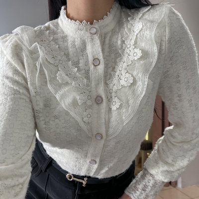 CAMISA ADÈLE CON FRISA HHP