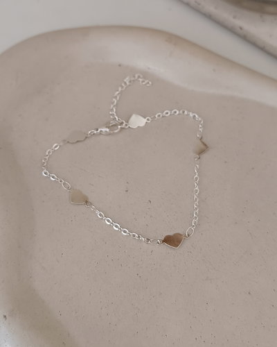 Pulsera Corazones AB