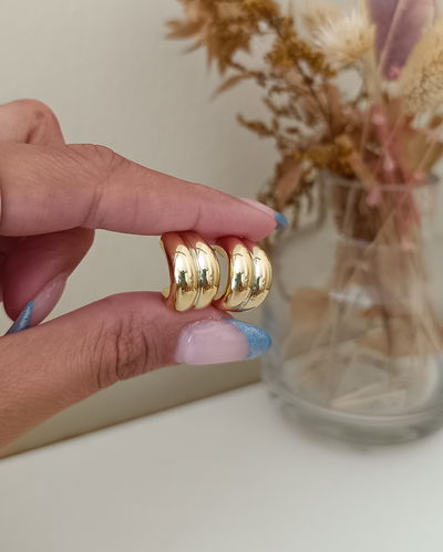 Pasantes Doble Inflado Dorado