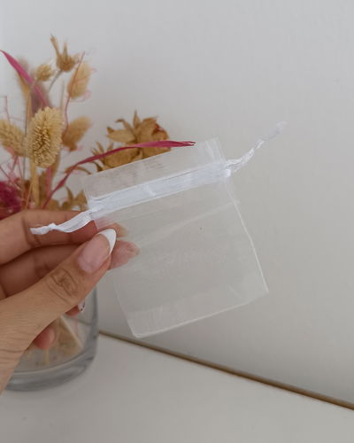 Bolsitas de Organza Blancas x 10
