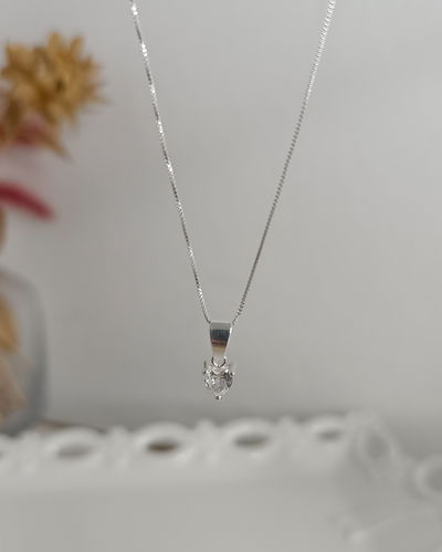 Conjunto Corazón Cubic Blanco 45cm