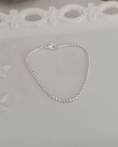 Pulsera Rolo Cuadrada Fina 18cm 