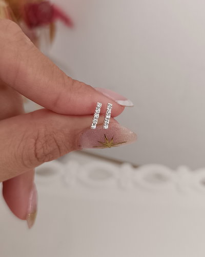 Pasantes Barrita Cubic 9mm 