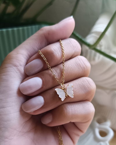 Conjunto Mariposa estilo Nacar blanco